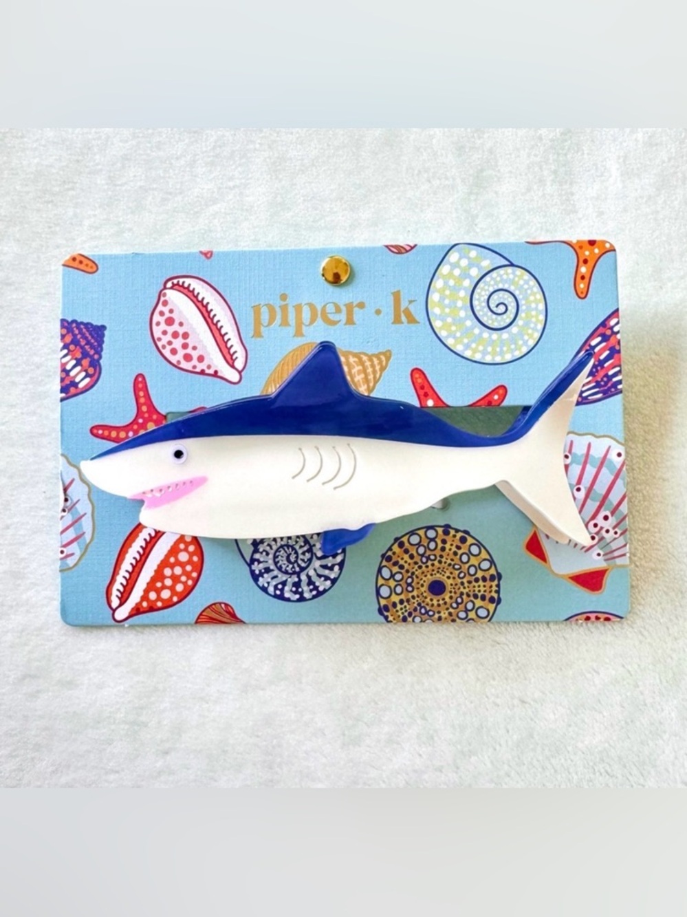 NWT Piper K Shark Ocean Theme Hair Clip